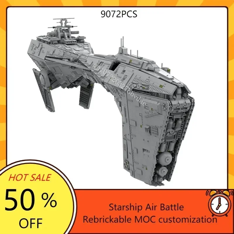 9072PCS New Hot Selling Space Cruiser Nebulon Military MOC Space War Battle Model Architecture Educational Assembly Puzzle Toy
