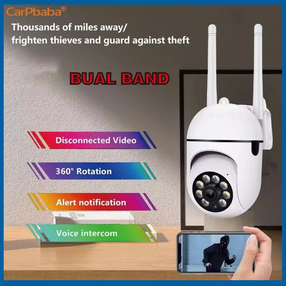

Настенная Wi-Fi камера 1080P HD ночного видения 2,4G точка доступа 360° ° Поворотный противоугонный монитор, интеллектуальная камера видеонаблюдения для телефона