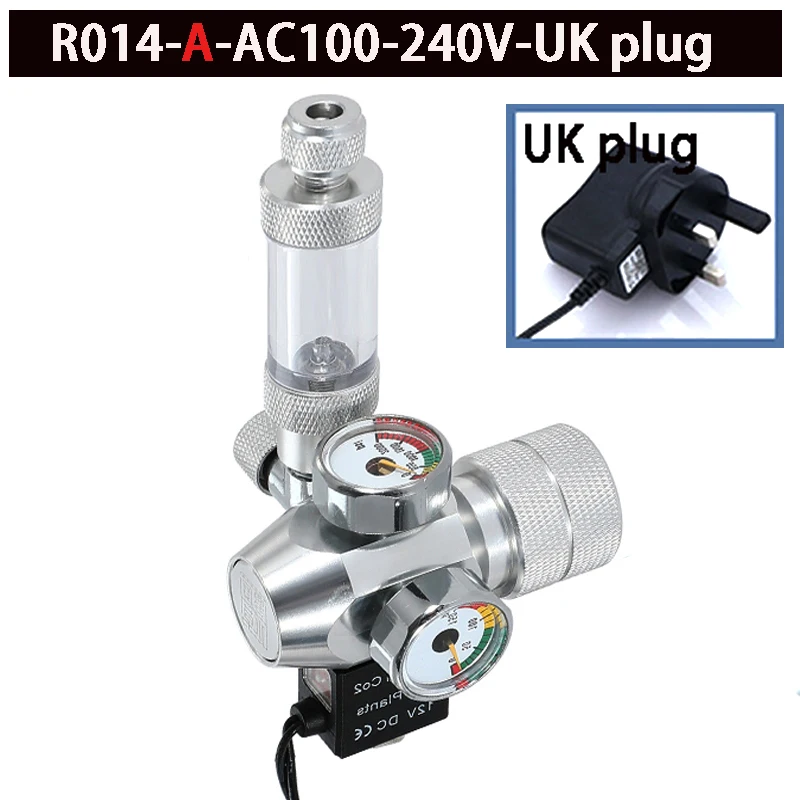 ZRDR 2024 DIY Aquarium CO2-Regler Elektromagnetisches Ventil Blasenzähler CO2-Steuerungssystem Aquarium CO2-Druckminderventil 5