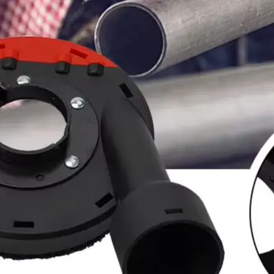 /Black /ABS /Dust Shroud Cover With 44mm Suction Port For 4 Inch 110mm Angle Grinder Polishing Tool Accessories