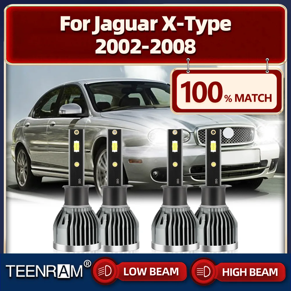 

LED Headlight Bulbs 240W Super Bright Canbus Car Lights 12V Turbo Lamps For Jaguar X-Type 2002 2003 2004 2005 2006 2007 2008