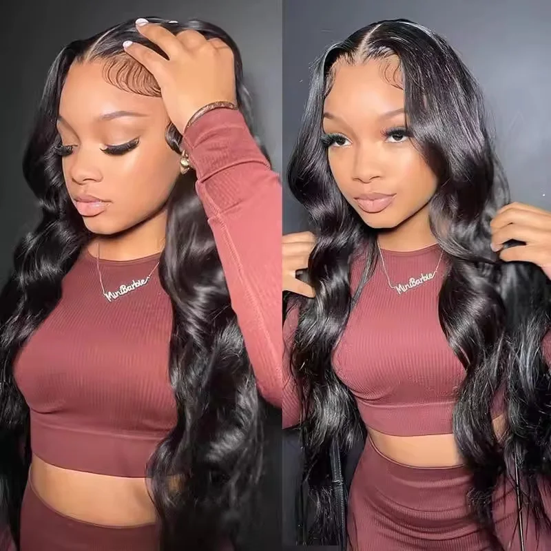 

5X5 Glueless Wigs Human Hair 200 Density 13x4 Lace Front Wig Human Hair Body Wave 360 Lace Front Wigs Pre Plucked with Baby Hair
