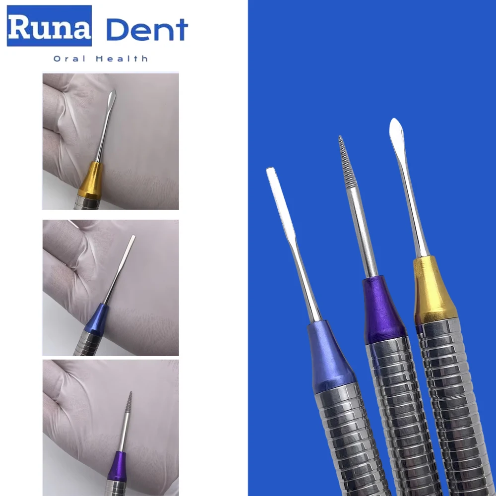 Dental Flex Periotome Titanium Tip Tooth Extractor Power Set Flexible Periodontal Extraction Instruments