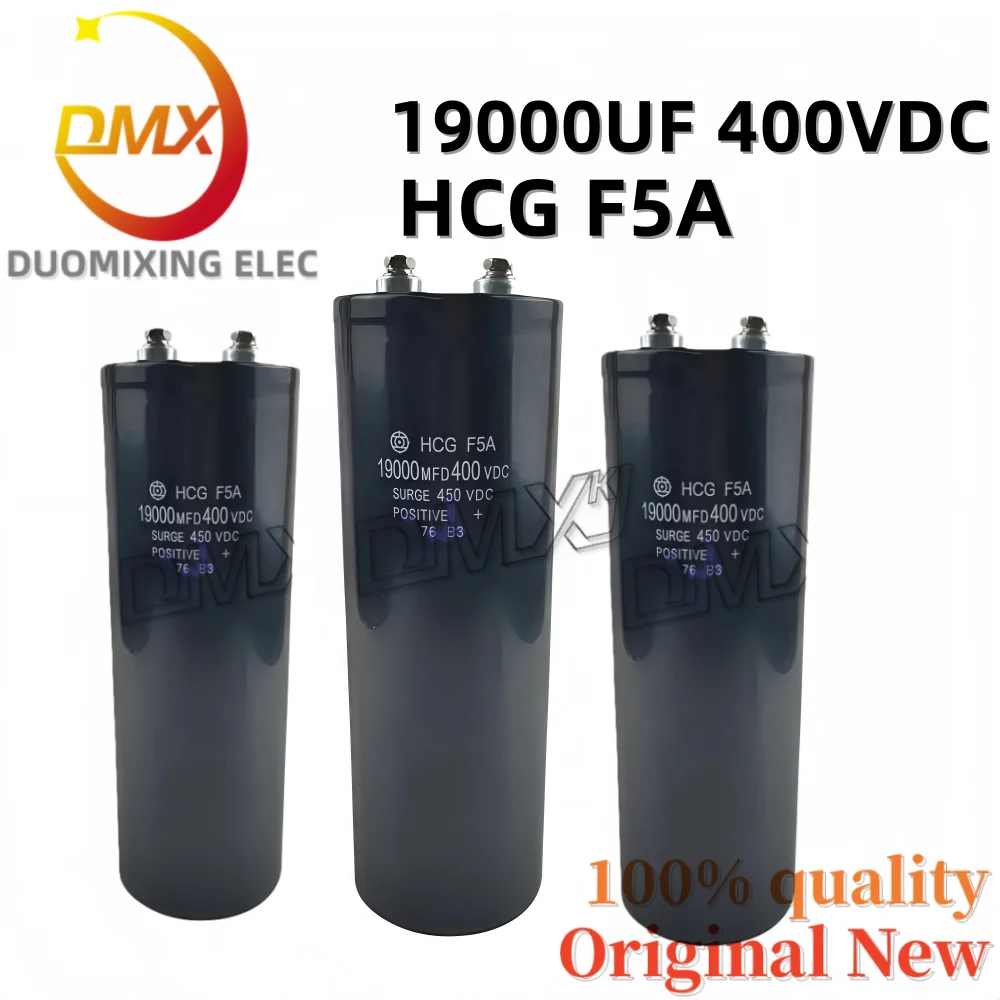100% الأصلي 19000UF400V 90*190 مللي متر HCG F5A 400VDC19000MFD 90X230 مللي متر 90*250 مللي متر عالية الجودة الألومنيوم مُكثَّف كهربائيًا