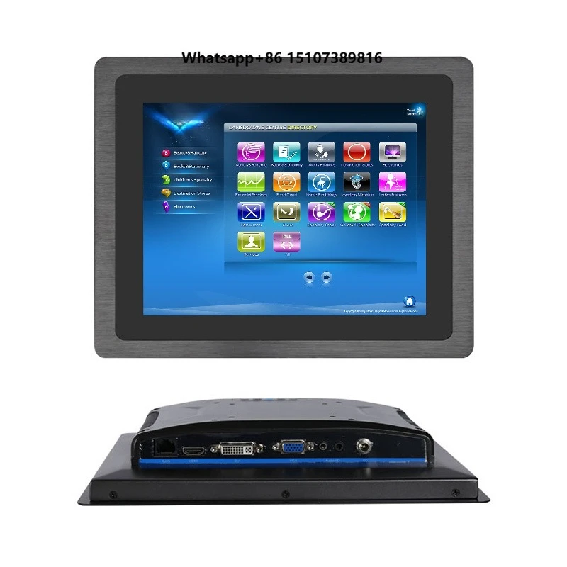 Front Panel IP65 High Brightness Marine Open Frame 17 Inch Industrial Touch Screen Panel Pc Lcd Display