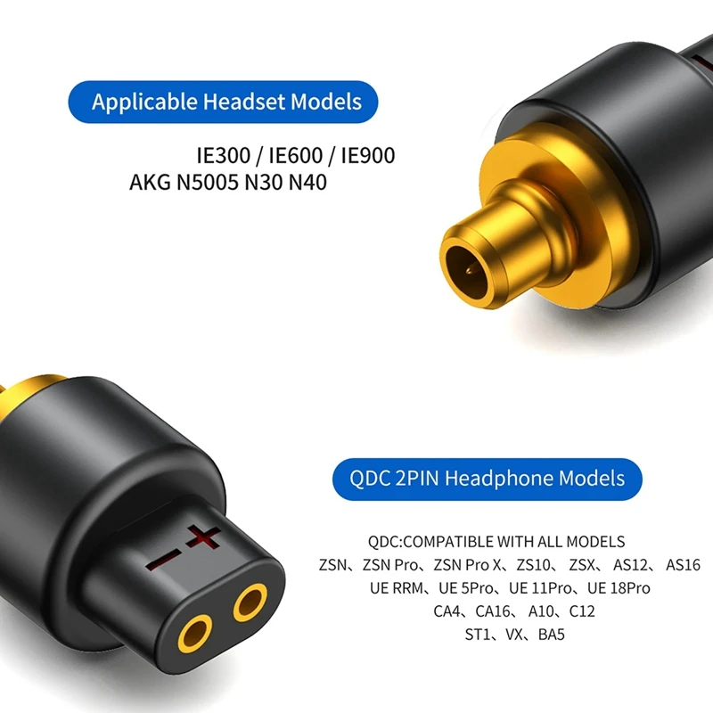 A48R-QDC Mmcx Adapter Mmcx To Qdc Adapter Female To IE300 Male Adapter For IE600 IE900 AKG N5005 N30 N40