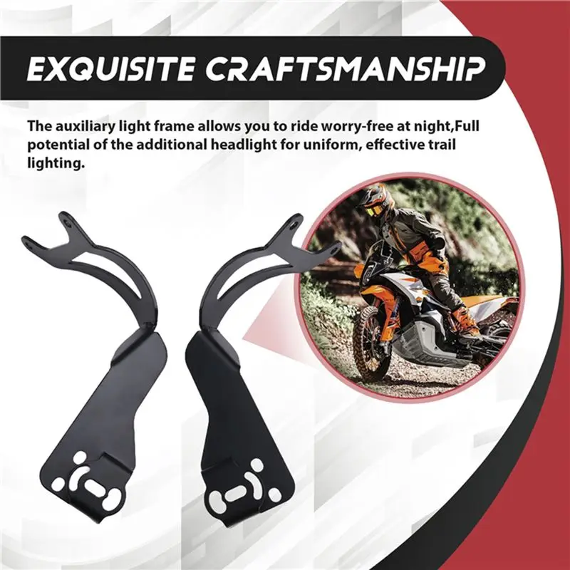 A30F-Motorcycle Spotlights Bracket For 790 Adventure 2024- 890 Adventure 2024- Additional Fog Light Mount Accessories