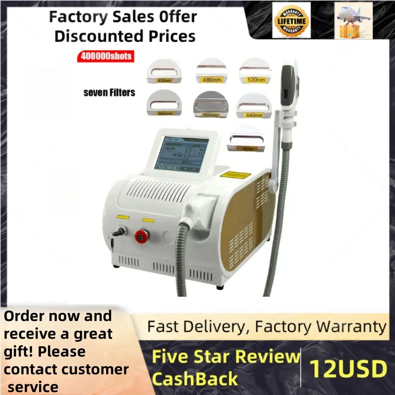 High Quality Portable IPL  /OPT/Elight Hair Removal and Skin Whitening 640nm,530nm,480nm Three Wavelength Machine for Salon