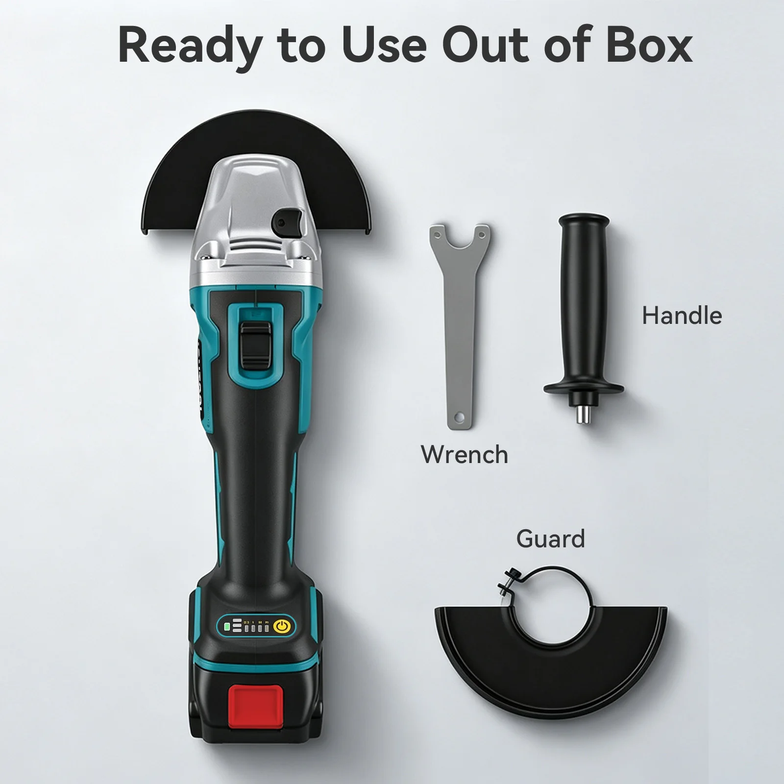 IONTOOL 850W 100mm Brushless Angle Grinder for Home Woodworking Edge Trimming and DIY Renovation Tasks