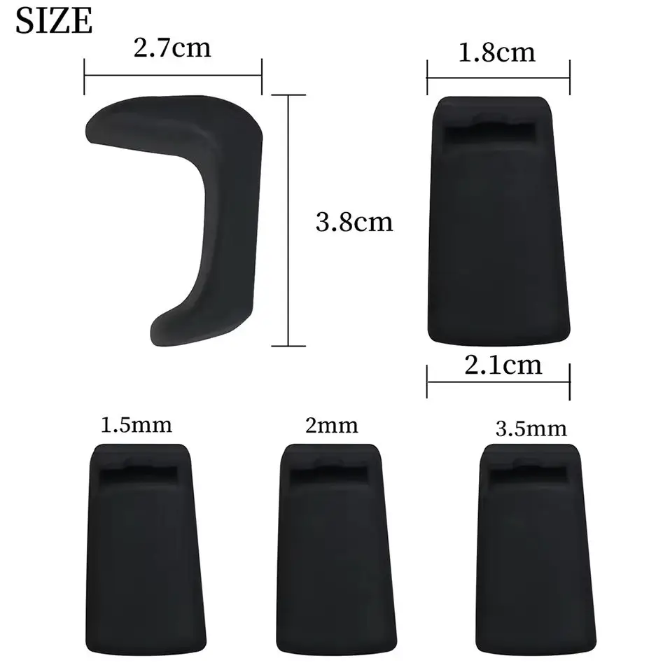 قابل للتعديل الكلارينيت المزمار الإبهام إصبع بقية غطاء سيليكون آلات النفخ الخشبية الكلارينيت المزمار أجزاء اكسسوارات 1.5 مللي متر 2 مللي متر 3.5 مللي متر #2