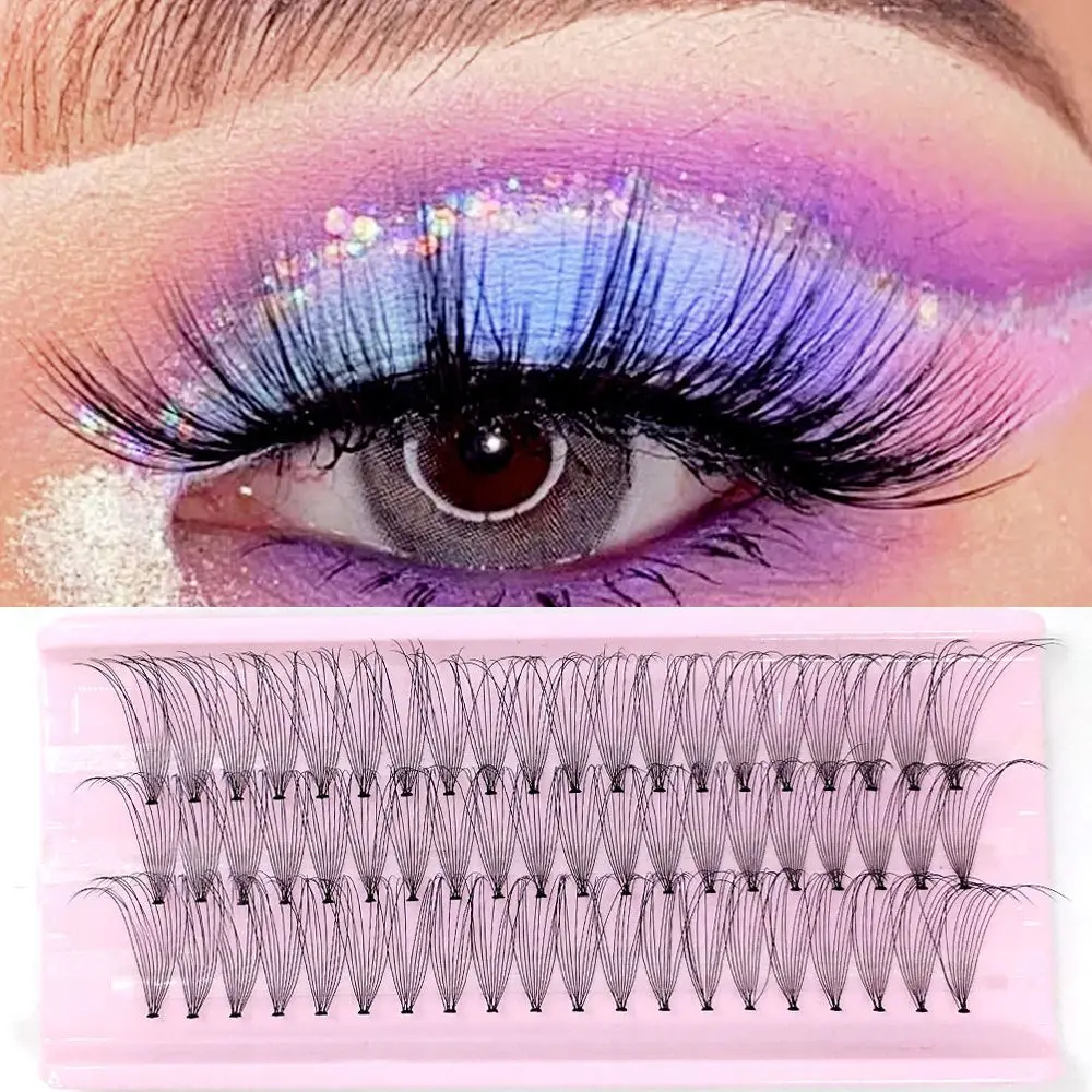 Handmade Fake Lashes Professional Eyelash Extension Grafting False Eyelashes 10D Long Natural Volume Cluster