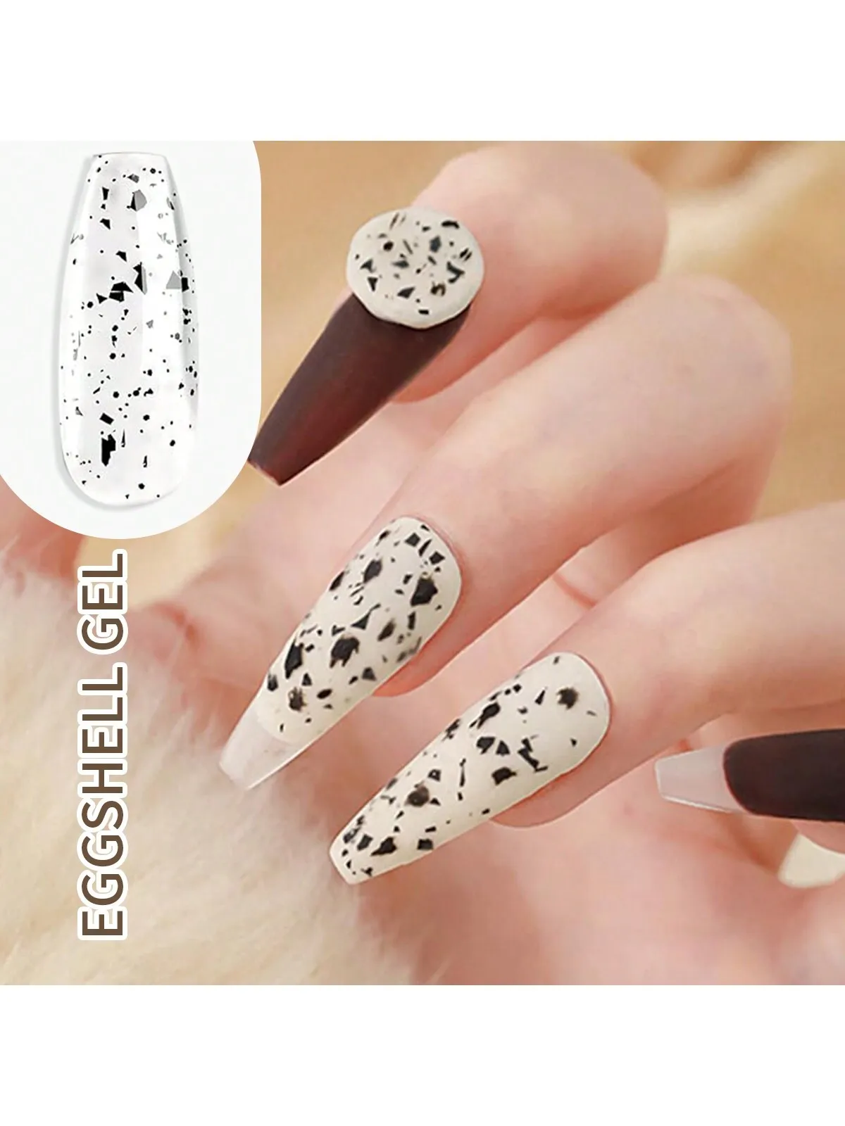 15ml Eggshell Gel Nail Polish Quail Egg Semi Permanent Nail Gel All For Manicure Soak Off UV LED Gel Varnish Nail Art Top Coat