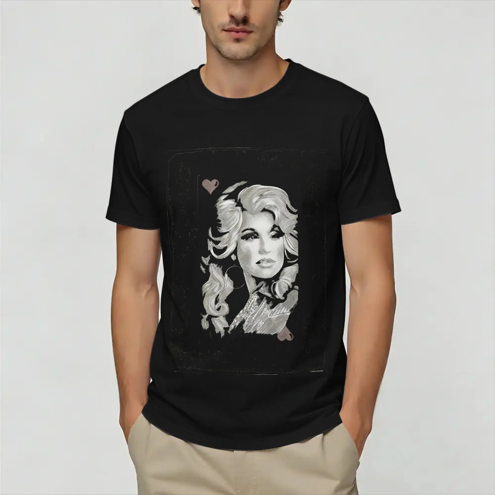 RIP Dolly Partons T-Shirt Summer  Harajuku T-Shirts Men Cotton O Neck Oversize Clothing Short Sleeve Y2K Casual Tshirt