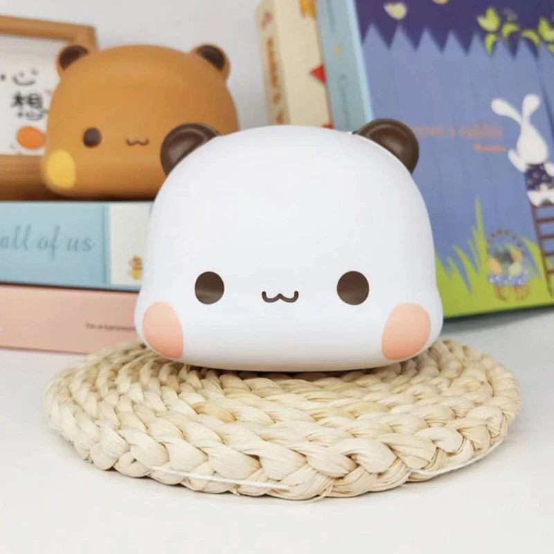 Bonito bubu dudu squeeze brinquedo de estresse kawaii forma dos desenhos animados panda alívio do estresse brinquedos recuperação rápida boneca natal/aniversário presente