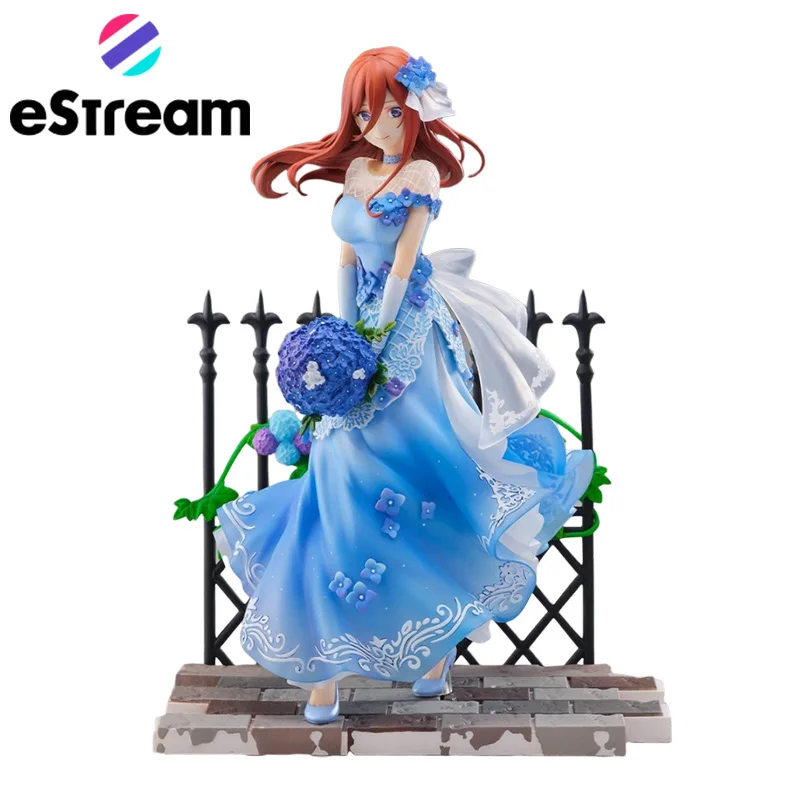 Genuine Original eStream The Quintessential Quintuplets Nakano Miku -Floral Dress Ver.- Anime Figure Model Doll Ornament Gifts