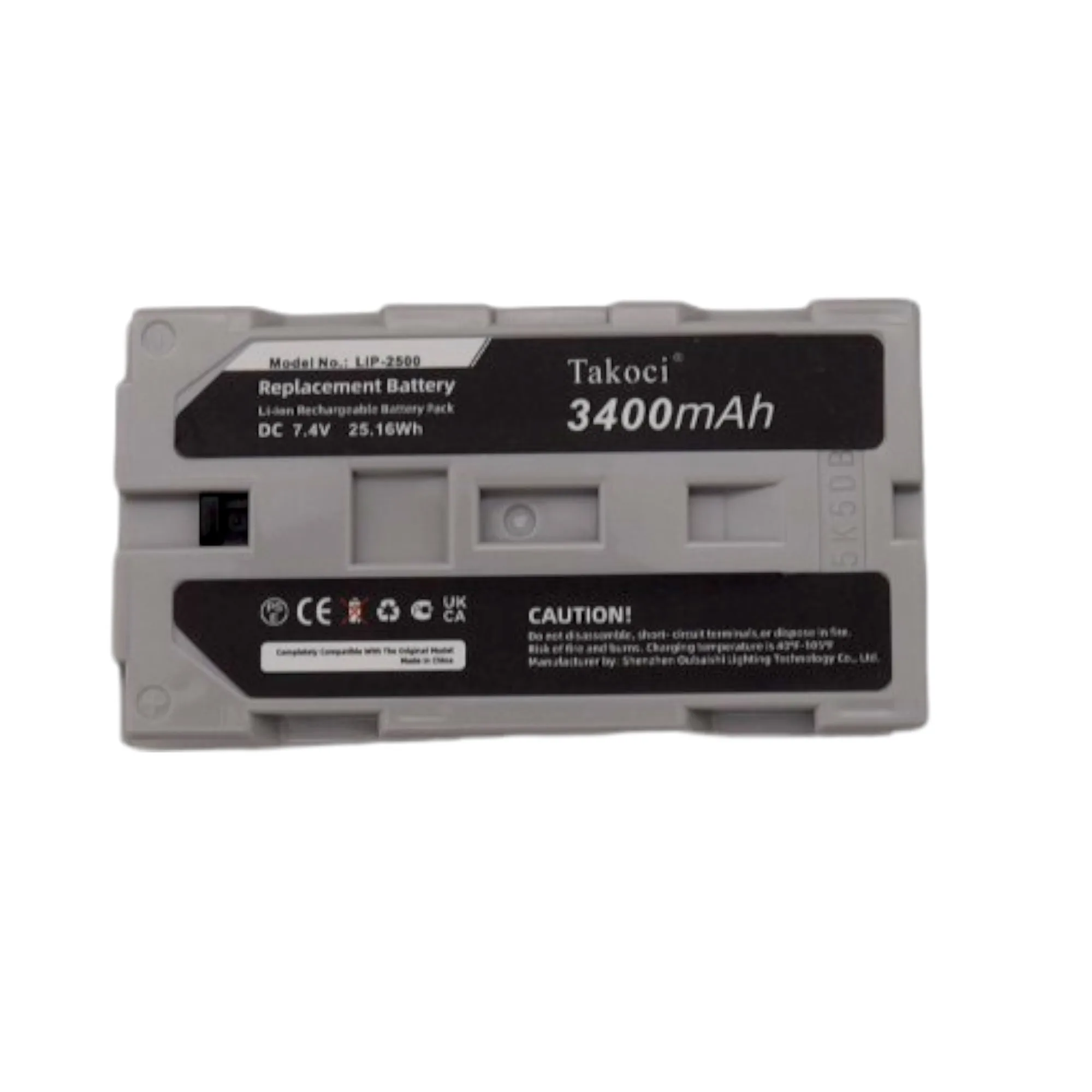 

Replacement Battery 3400mAh for Epson Mobilink TM-P60, M196D, TMP60, TMP80 LIP-2500, C32C831091, NP-500, NP-500H