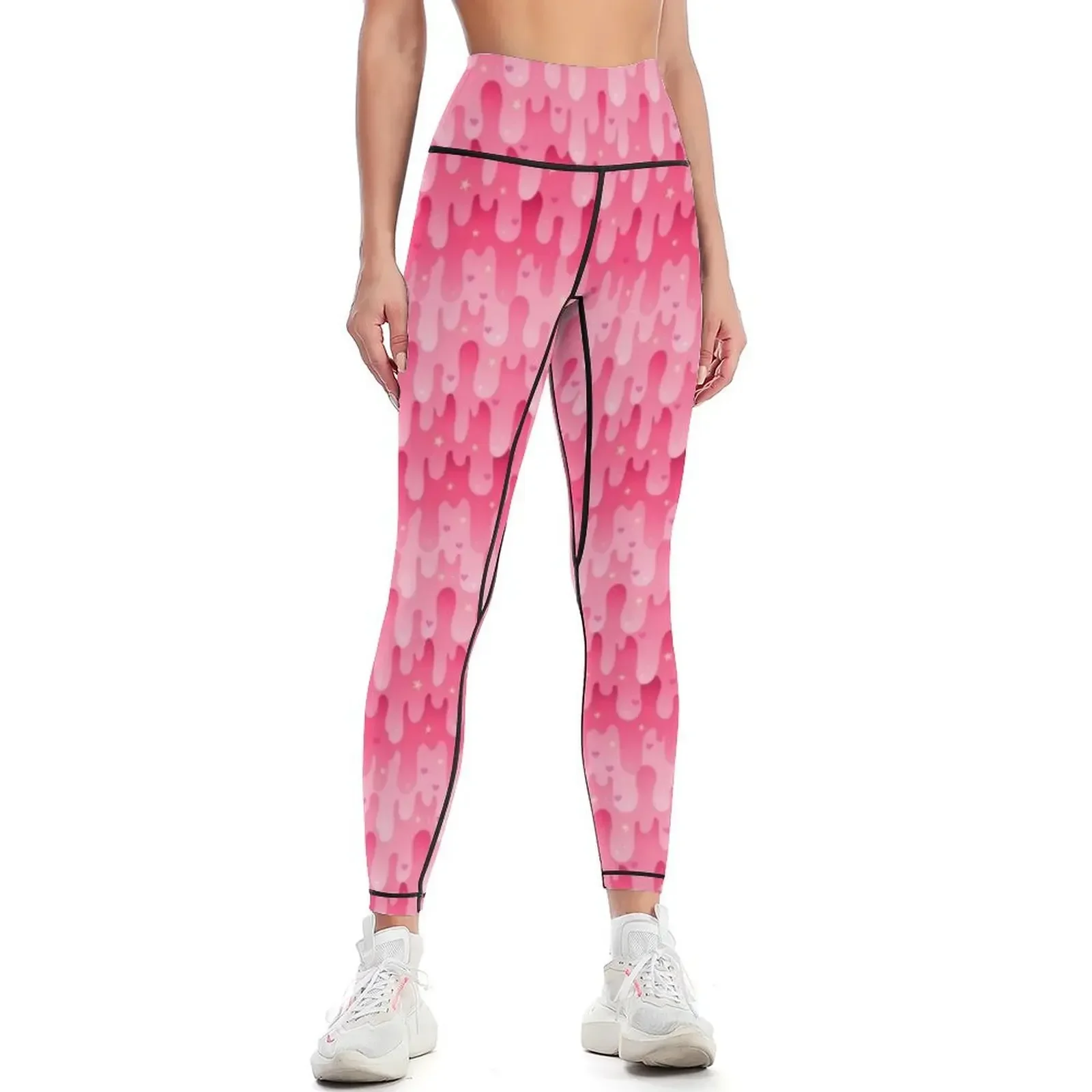 

Rose Slime Leggings gym clothing gym wear flared Women's pants Womens Leggings