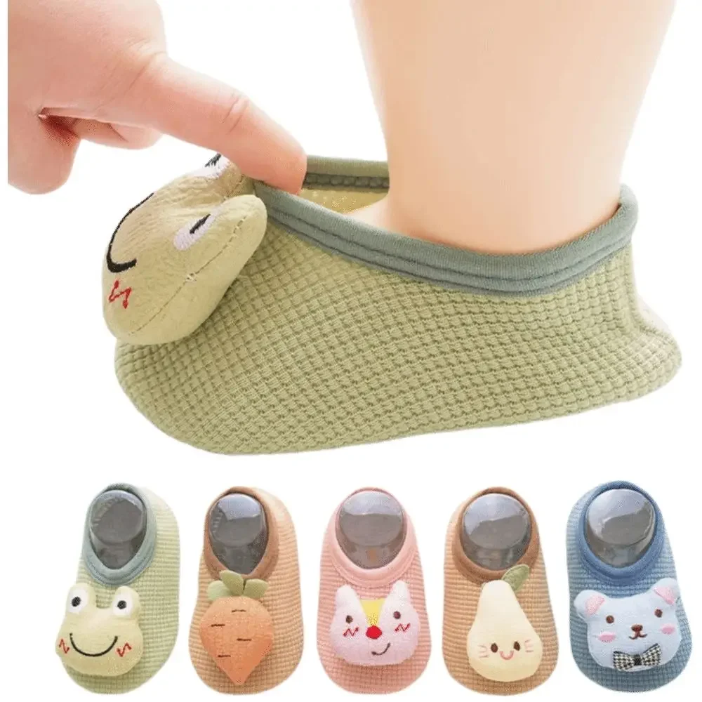 

Rubber Sole Baby Sock Shoes Warm Cushion Cartoon Design Toddler Slipper Socks Lightweight Anti Skid Baby Walker Sneakers Infant
