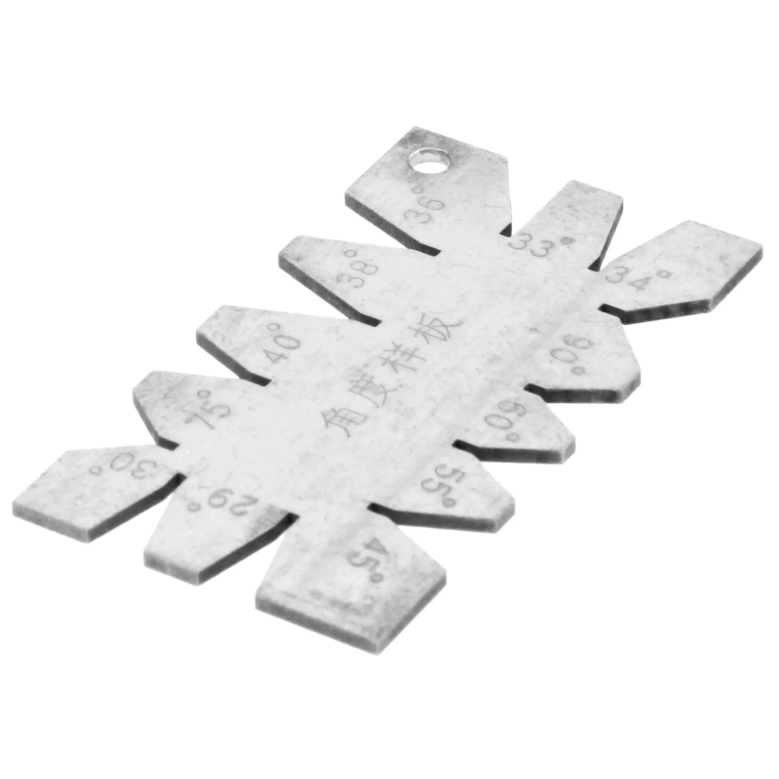DRELD 1Pc Sliver Stainless Steel Screw Thread Cutting Angle Gage Gauge Measuring Tool 29°,30°,40°,45°,50°,55°, 60°, 65°