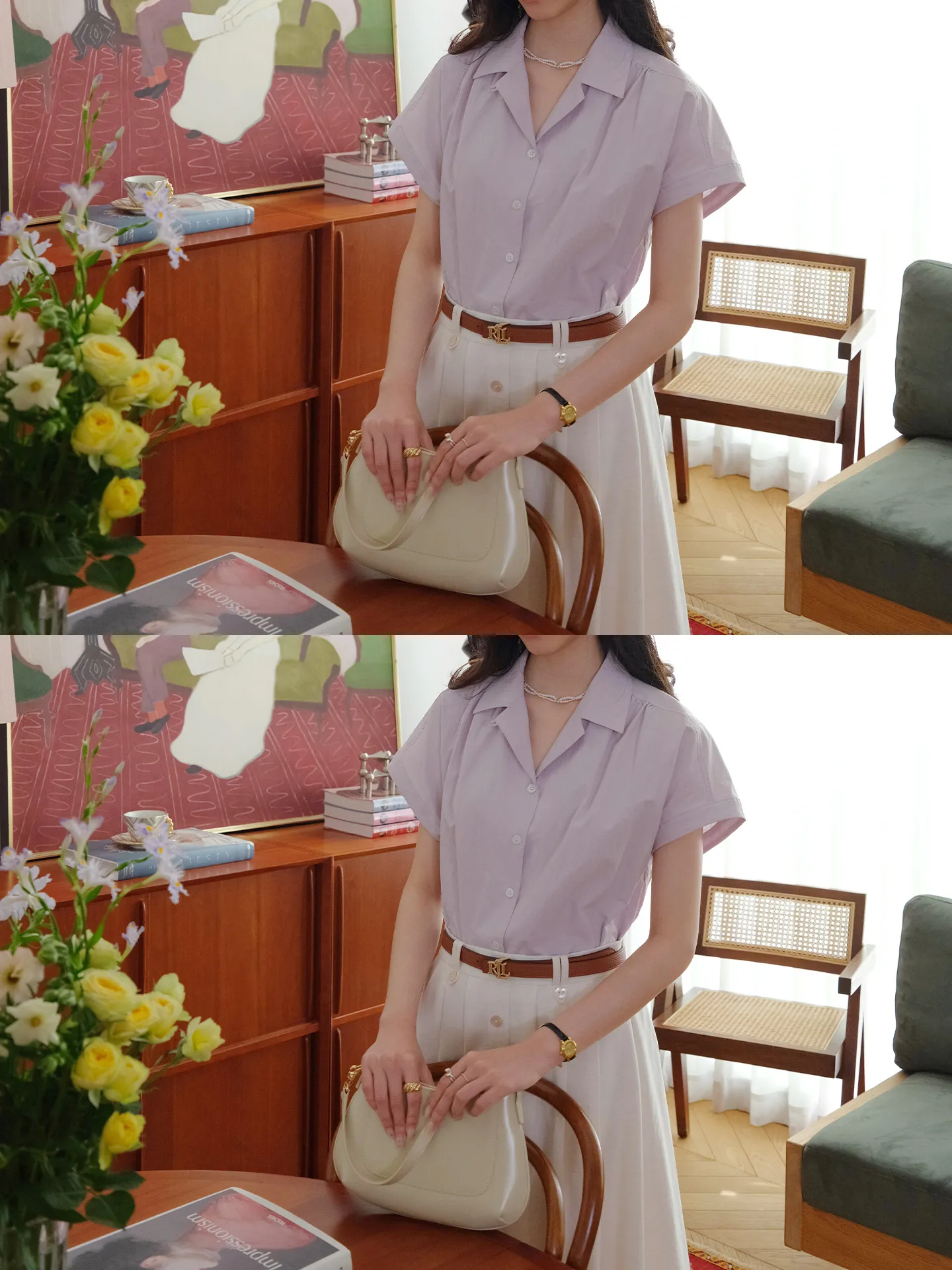 

Женское летнее платье Ranruo с коротким рукавом, свободного кроя, из дышащего хлопка, белое, в стиле французской моды, Little Wealth