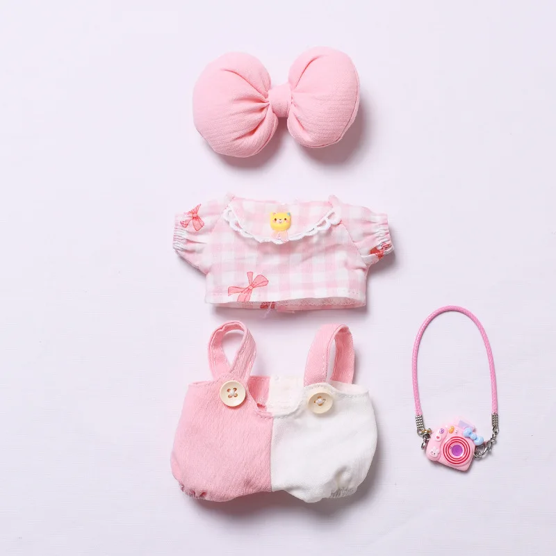 Trendy Casual Suit for 17cm Labubu Outfit Mini Doll’s Clothes Multi Style Ropa Labubu Cute Doll Accessories