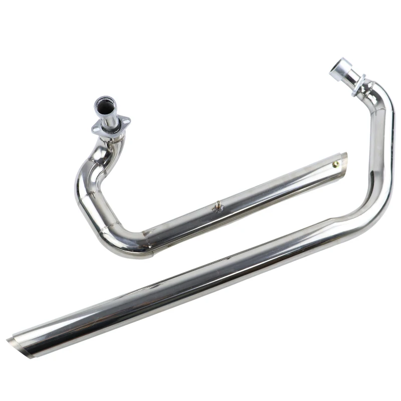 Motorcycle For Yamaha Virago XV 535 XV 400 Exhaust Pipe Chrome Drag Pipes Full Muffler System Silencers XV535 XV400