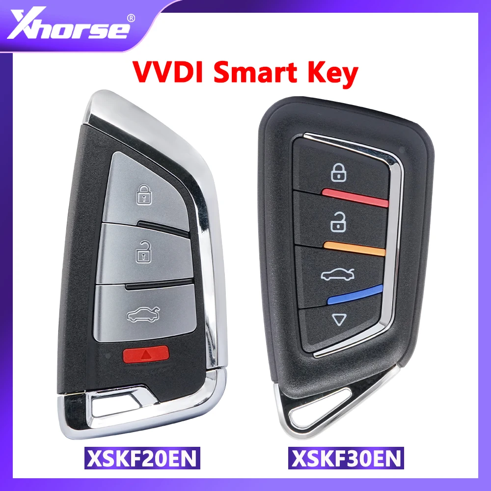 

Универсальный пульт дистанционного управления XHORSE VVDI Smart Key с чипом XT27A, бесключевая функция, Go PN: XSKF20EN/XSKF30EN, английская версия