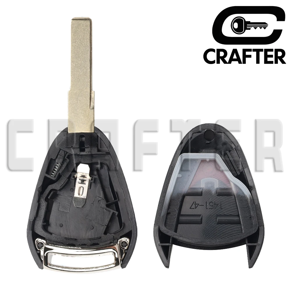KeyCrafters LXP-VIM244 Car Key Shell Case 2/3 Buttons For Porsche Cayman Boxster Turbo 911 987 996 997 Carrera Targa