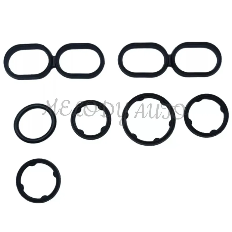 10 Sets 68191356AA 7PCS/Set Oil Cooler Filter Adapter O-ring Seal Kit For 2014-2019 Dodge Ram Chrysler Jeep 3.6 V6