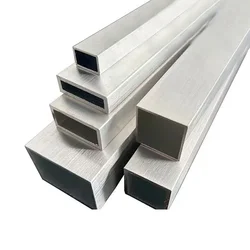 Aluminum Square Tube Rectangular Pipe Model Bracket Decoration Four Sided Pipe 8x8mm 10x10mm 12x12mm 15x15mm 20x20mm 25x25mm