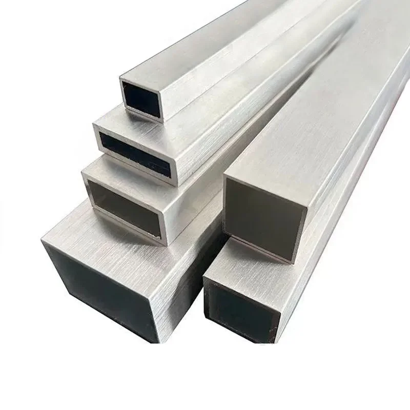 Aluminum Alloy Square Tube Rectangular Pipe Model Bracket Decoration Materials 8x8mm 10x10mm 12x12mm 15x15mm 20x20mm 25x25mm