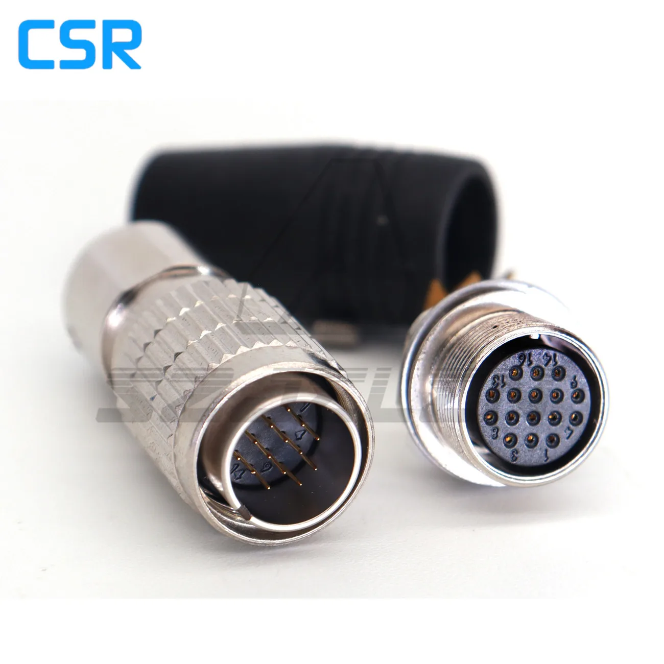 Hirose Connector HR25-9TP-16P / HR25-9TR-16S Dustproof And Waterproof Aviation Industry Signal Circular Plug 16 Pin