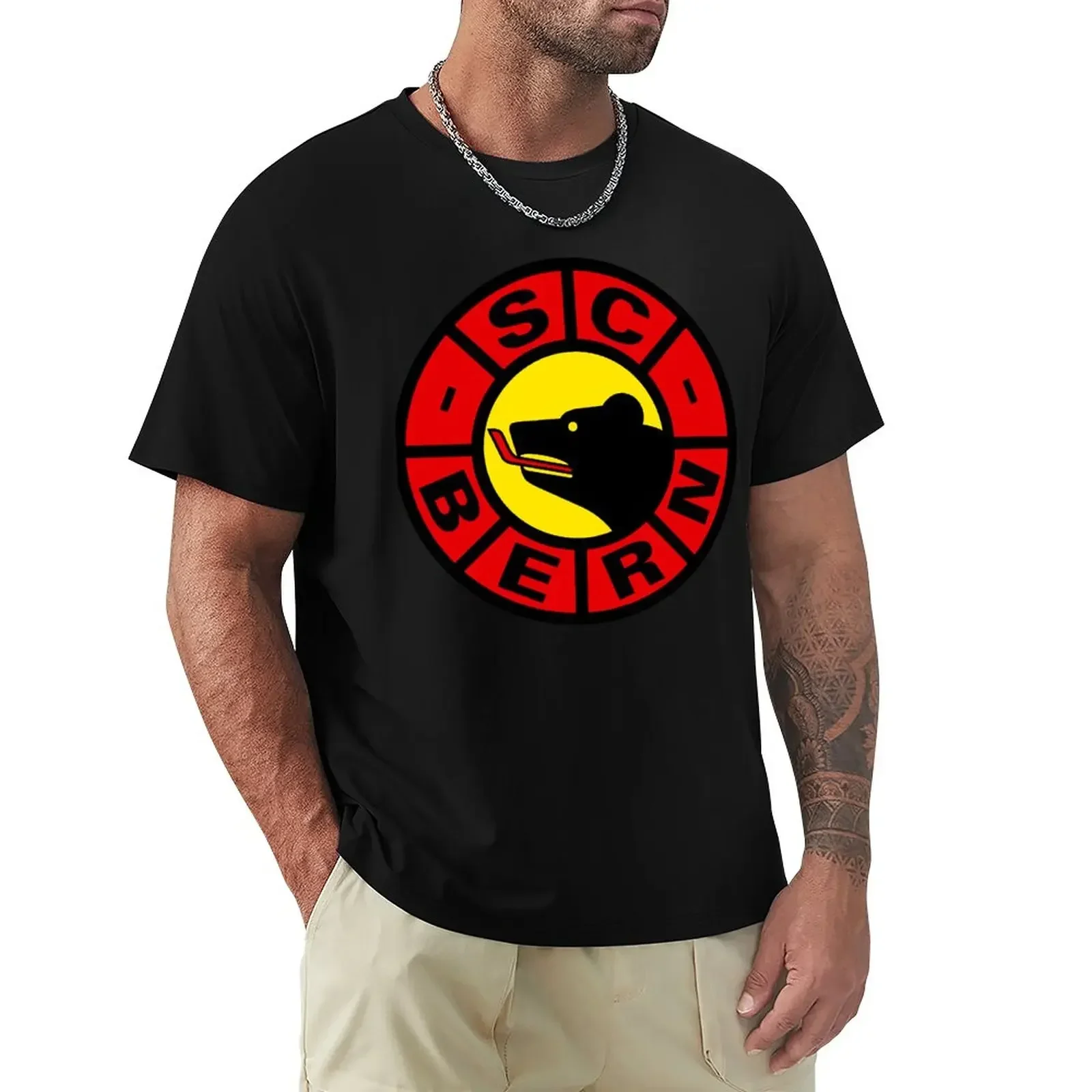 SC Bern Swiss Ice Hockey Sports Fans T-Shirt tops graphics mens graphic t-shirts big and tall