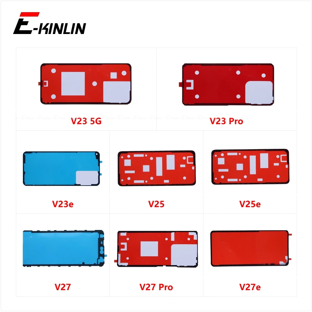 Front LCD Display Screen Adhesive Back Cover Rear Sticker Glue Tape For Vivo V23 5G Pro V23e 4G V25 V25e V27 V27e Parts