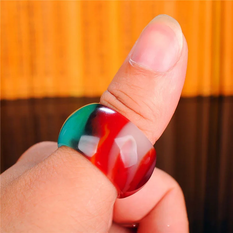 

Natural Color Hetian Jade Ring Chinese Jadeite Amulet Fashion Charm Jewelry Hand Carved Crafts Gifts for Women Men