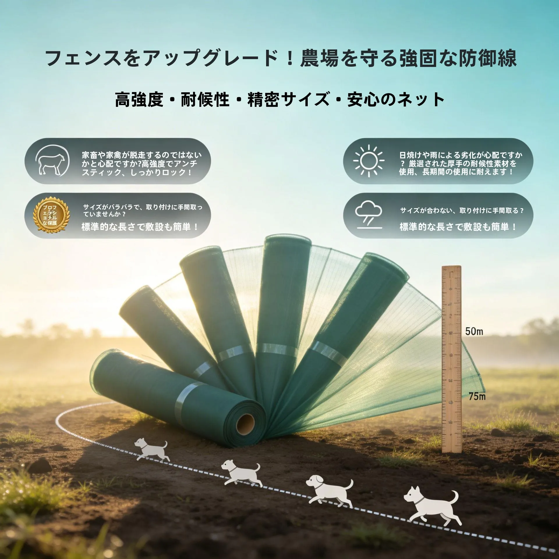 厚みのある脱走防止農場池用フェンスネット、カエル養殖と保護用、屋外釣り具、中国製