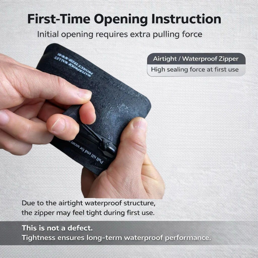 Waterproof IPX8 Swimming Diving Wallet Card Holder Outdoor Car Key Data Cable Earphone Portable Storage Bag Leisure Simple Style