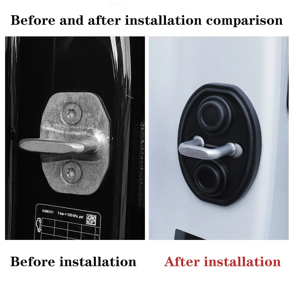 For Aion V AY5 MK2 2024~2026 2025 Car Silicone Door Lock Cover Waterproof Rustproof Buffer Shock Absorption Protect Accessories