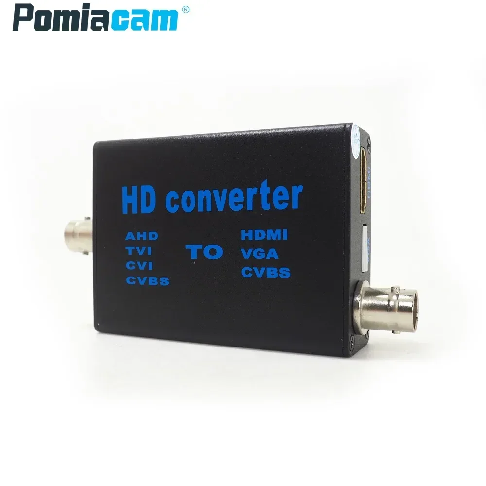 AHD41 10pcs/lot 4-in-1 Video Signal Converter,Signal Input AHD TVI CVI CVBS To HDMI/VGA/CVBS Signal Convertor 1080P 960P