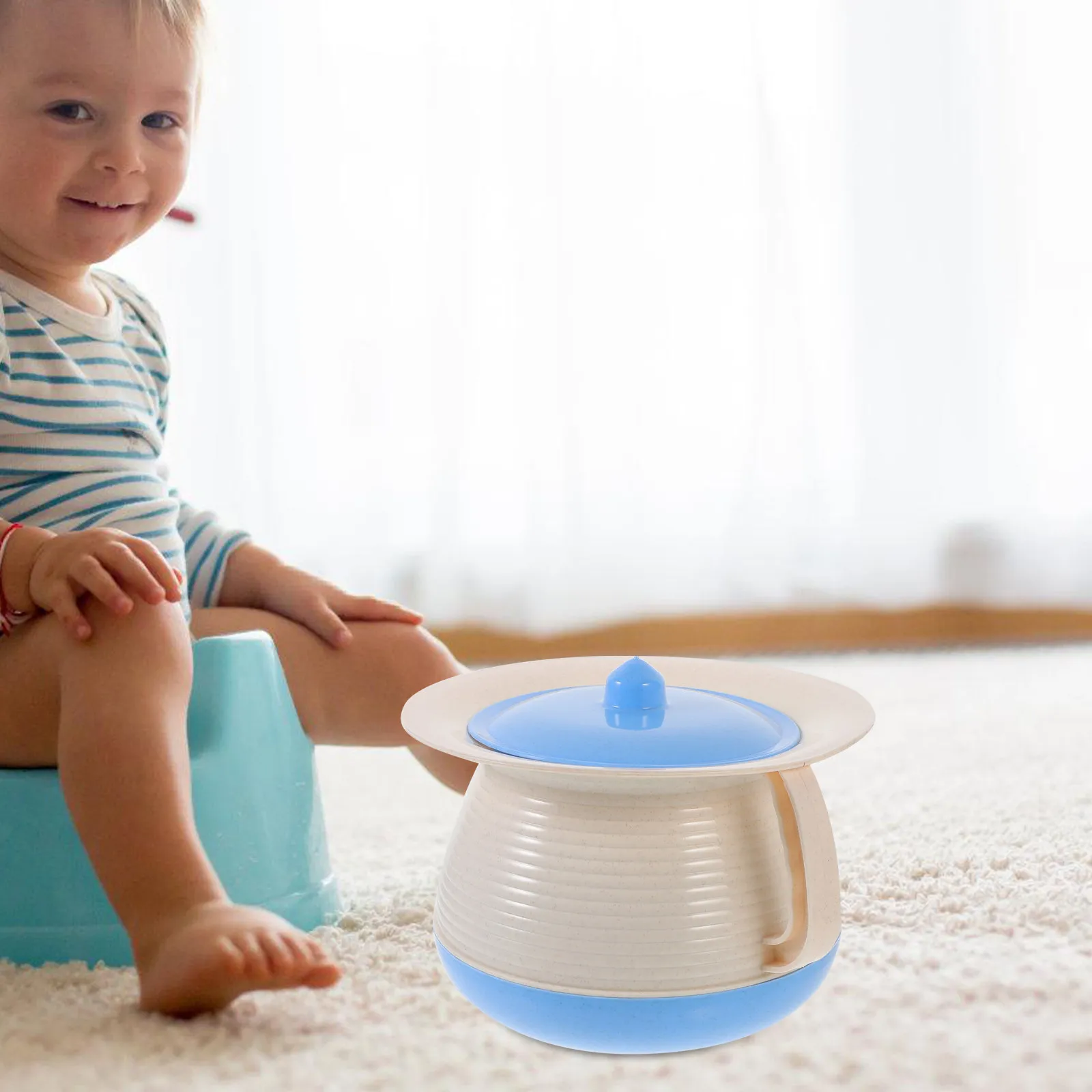 

Пластиковый портативный туалет-ведро с герметичной крышкой для пожилых людей и детей, урологический стакан, судно для сбора мочи