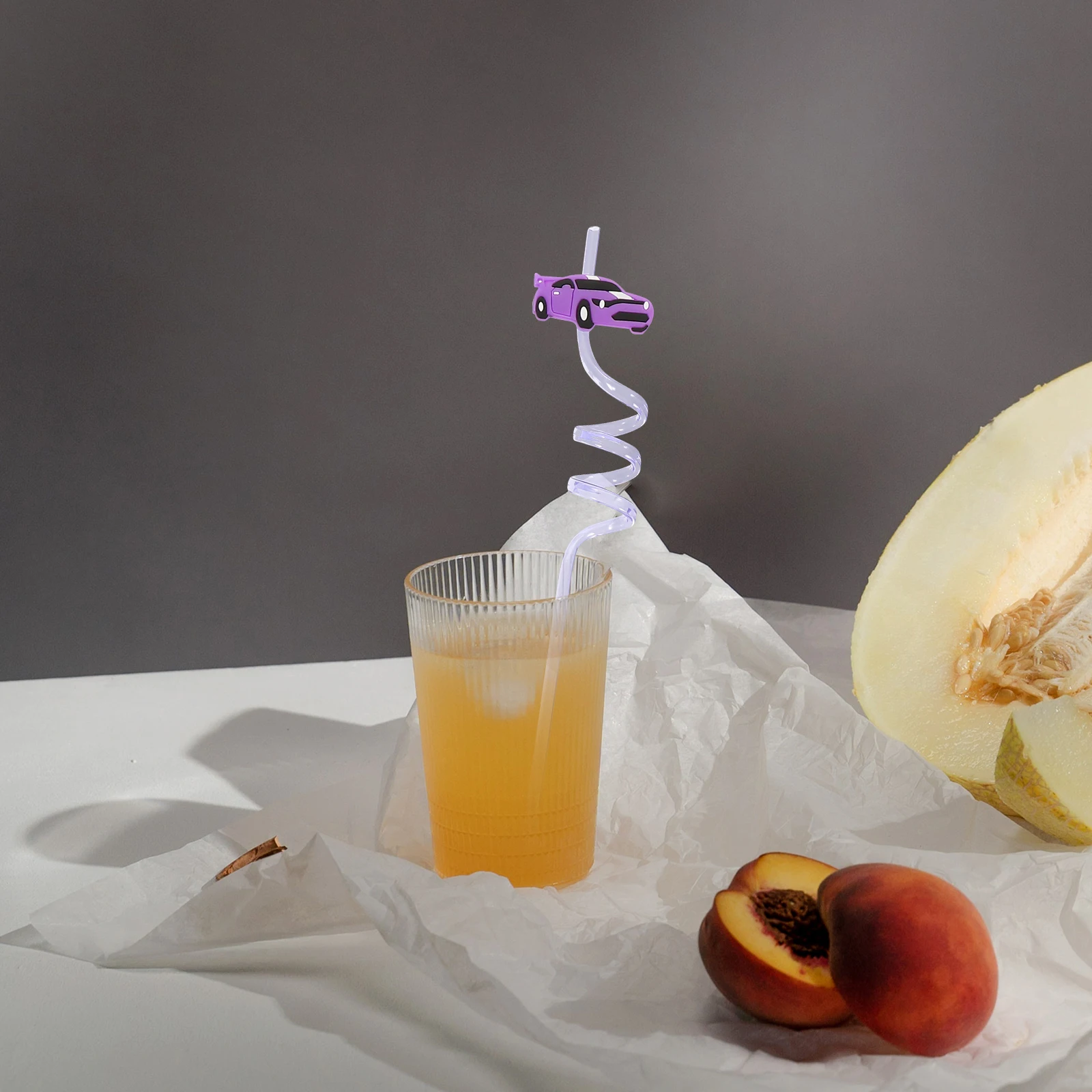 

24pcs Party Creative Bendable Reusable Plastic Drinking For Juice Beverages Decorative Fun Birthday Supplies Curved Straws Bulk