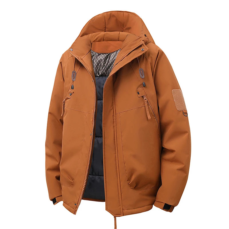 

Unisex Windproof and Waterproof Graphene Assault Parkas Cotton Jacket Men's Autumn and Winter Trendy Brand Loose Workwear Jacket