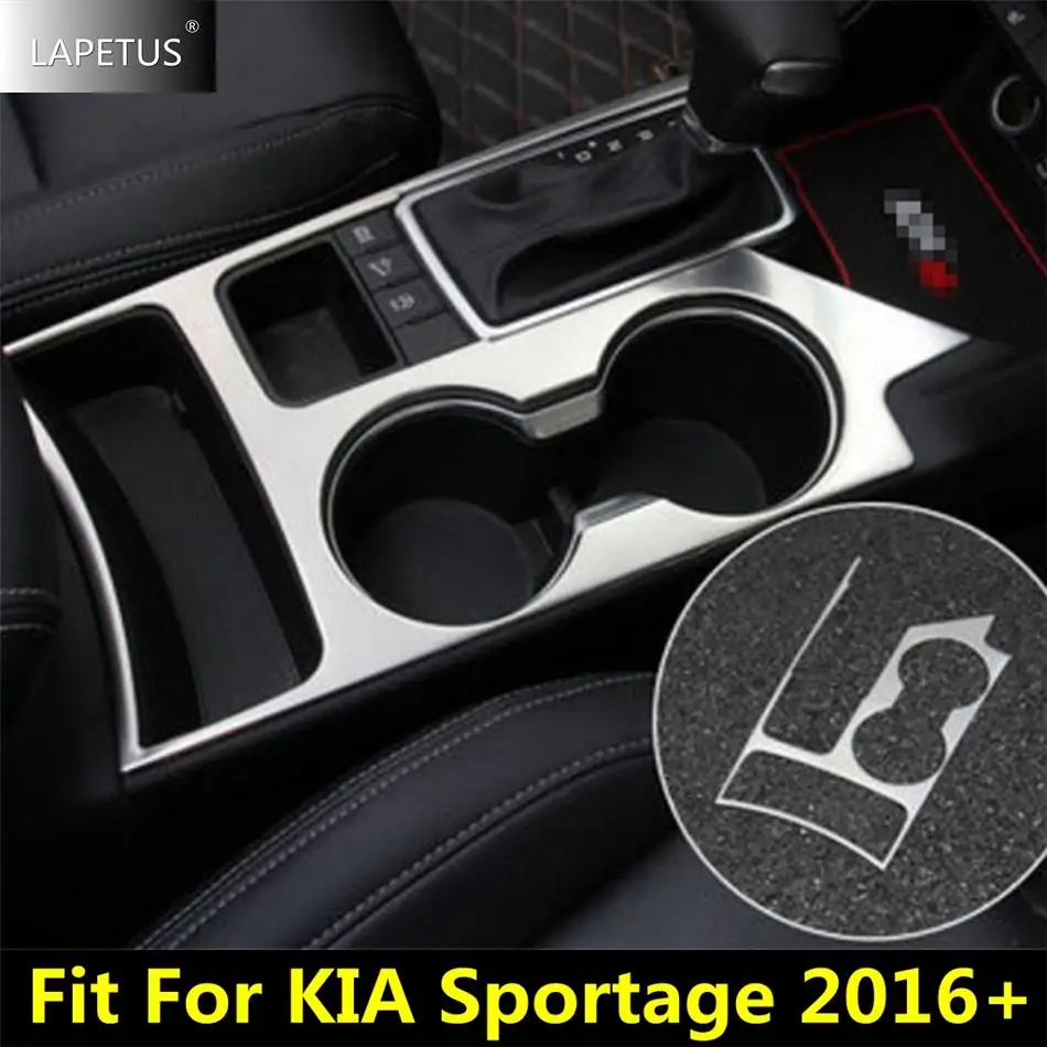 

Central Control Shift Gear Box Water Cup Holder Panel Cover Trim For KIA Sportage 2016 - 2020 Automatic Model Car Accessories