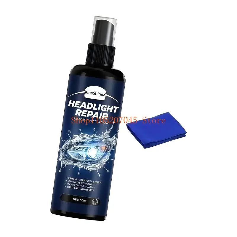 

37cd Car Headlight Polishing Agent Scratch Remover Repair Headlight Renewal Liquid