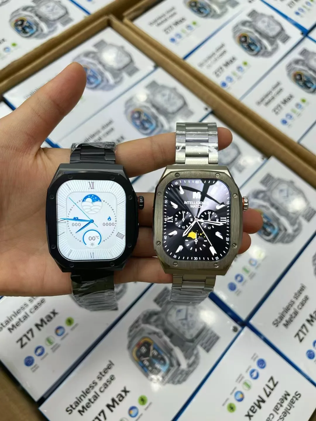 Z17 MAX スマートウォッチ男性女性 Bluetooth 通話心拍数血圧血中酸素睡眠モニタリングスポーツスマートブレスレット