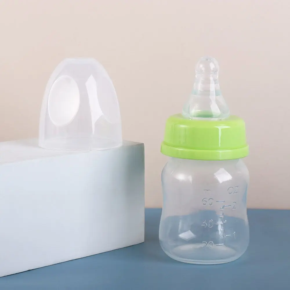 60ml Milk Bottle Portable Mini Baby Nursing Feeding Bottles for Infant Nipple Care Feeder Fruit Juice Milk Bottles