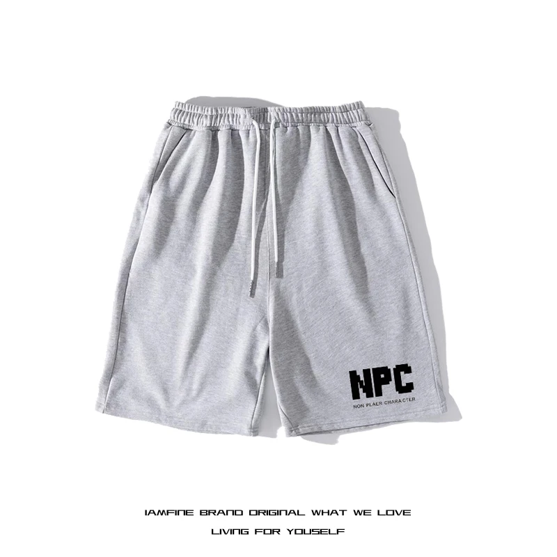 NPC Item Synthesis Summer New Arrival Sports Shorts Men New Comfortable Elastic Waist Clothing Male Breathable Short Trousers