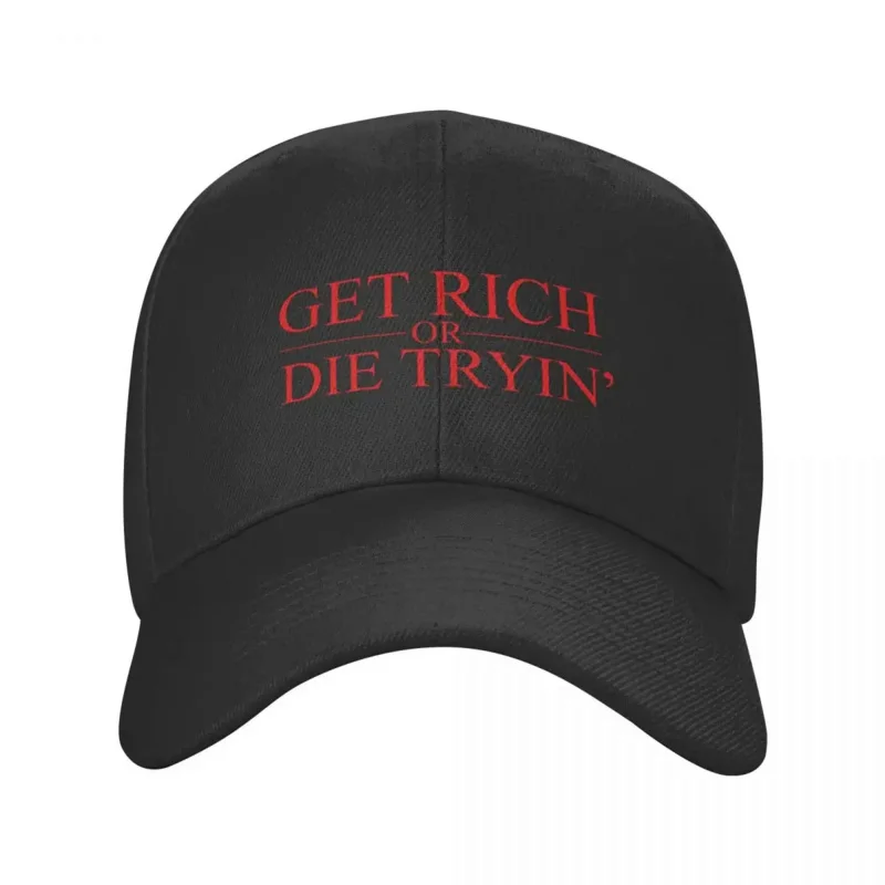 Get Rich Or Die Tryin Fifty Baseball Cap Hat Luxury Brand Christmas Hat Snap Back Hat Golf Man For Girls Men's