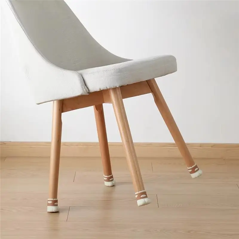 A20F-Silicone Chair Leg Caps, Non-Slip Cat Claw Design Furniture Feet Covers, Floor Protectors For Table And Chair Legs