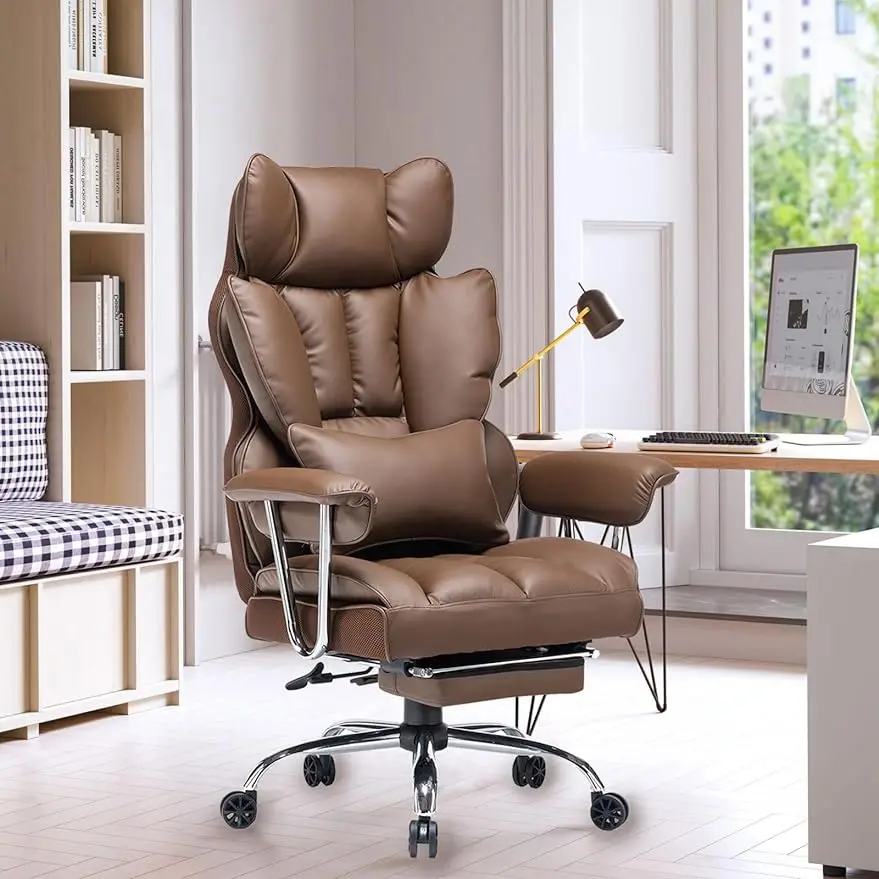 

Efomao Desk Office Chair,High Back Office Chair,PU Leather Office Chair, Executive Chair, Reclining Chai